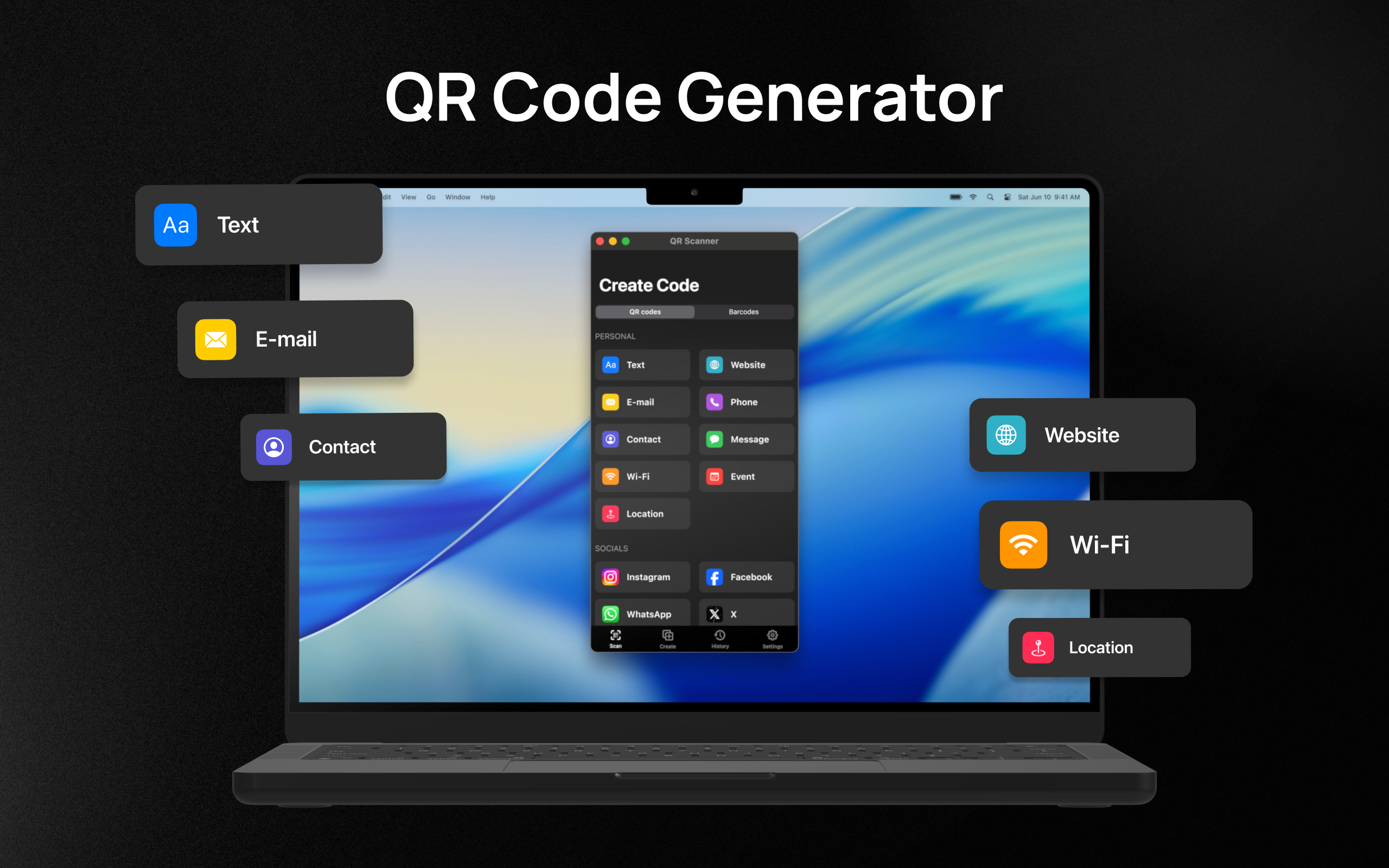QR Code Generator on Mac